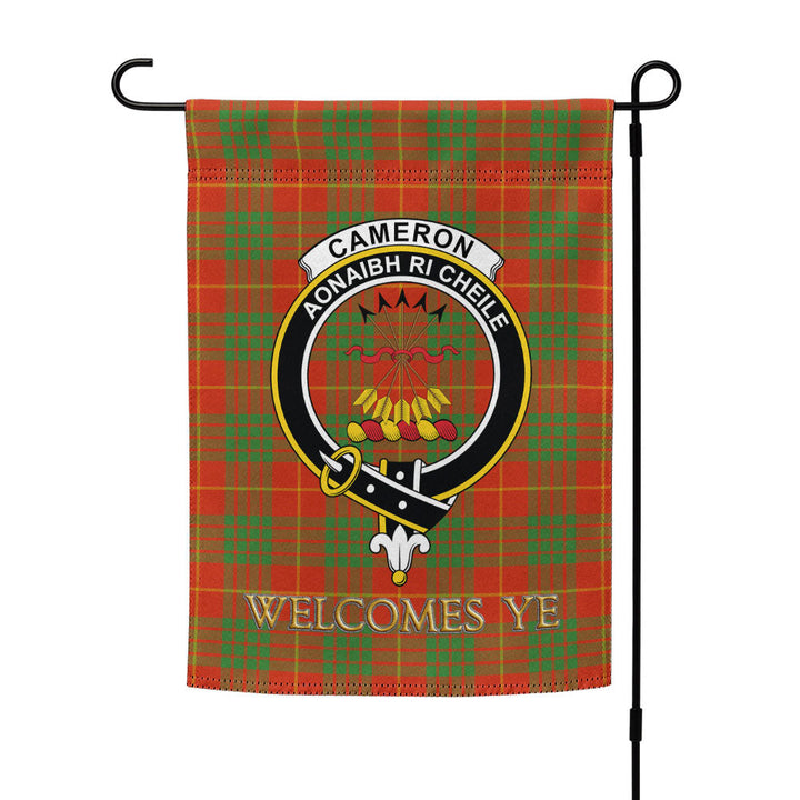 Cameron Ancient Clan Badge Tartan Garden Flag