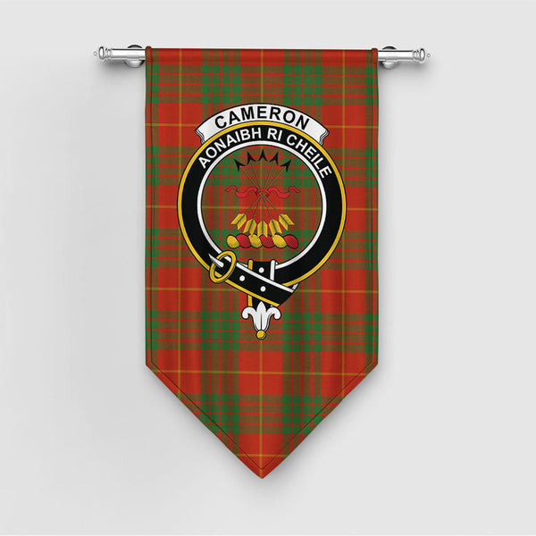 Cameron Ancient Clan Badge Tartan Gonfalon