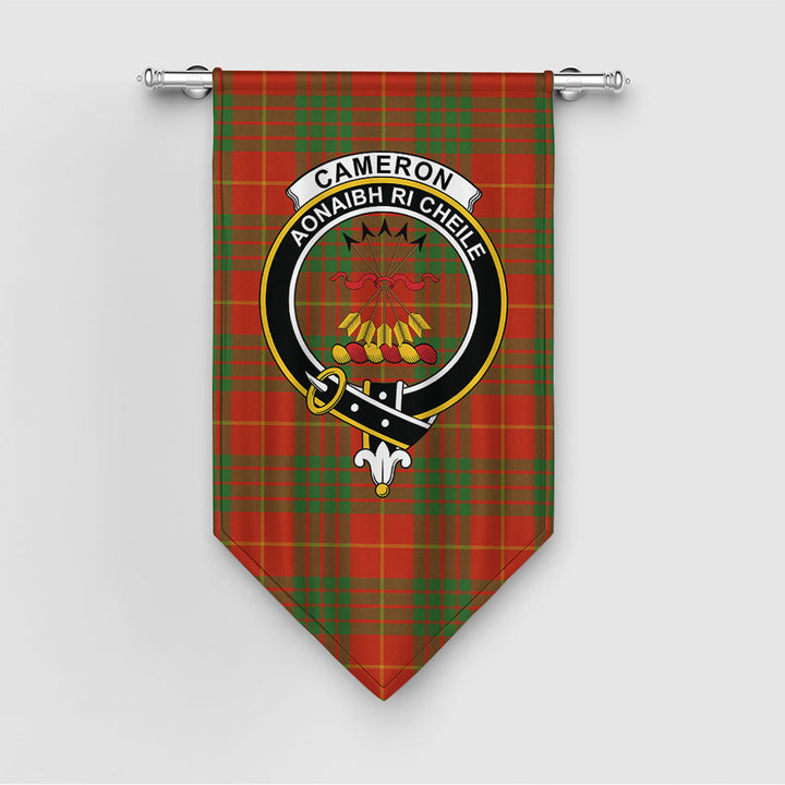 Cameron Ancient Clan Badge Tartan Gonfalon