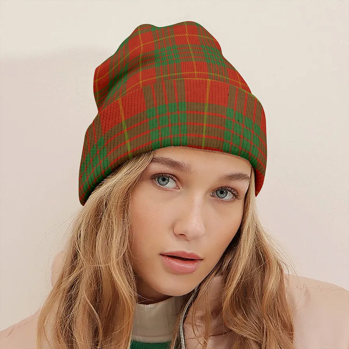 Cameron Ancient Clan Badge Tartan Knitted Beanie
