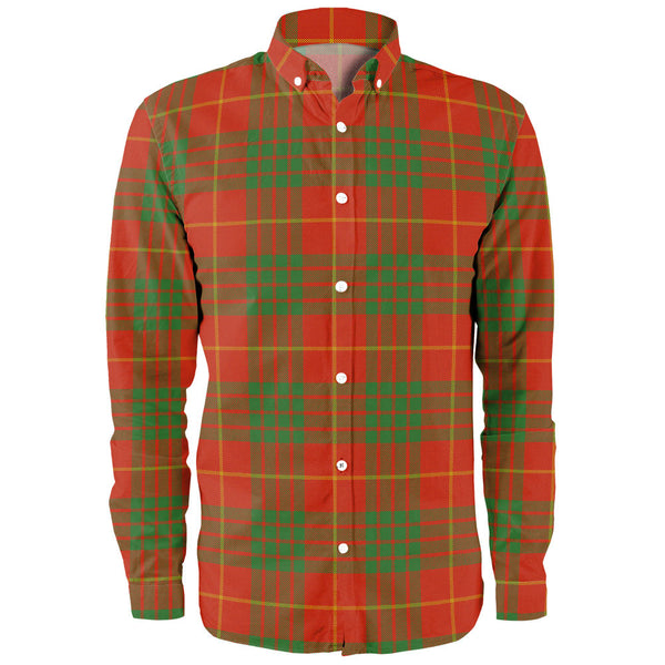 Cameron Ancient Clan Badge Tartan Long Sleeve Shirt