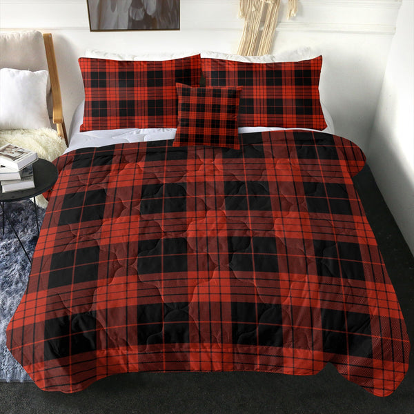 Cameron Black - Red Ancient Tartan Comforter