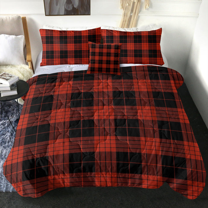 Cameron Black - Red Ancient Tartan Comforter