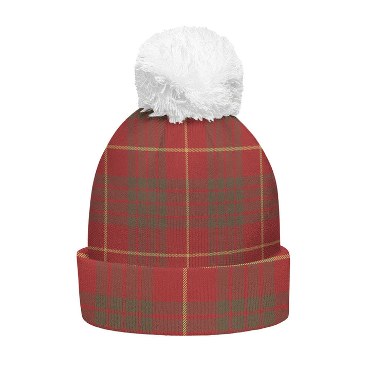 Cameron Weathered 2 Clan Badge Tartan Bobble Beanie Hat