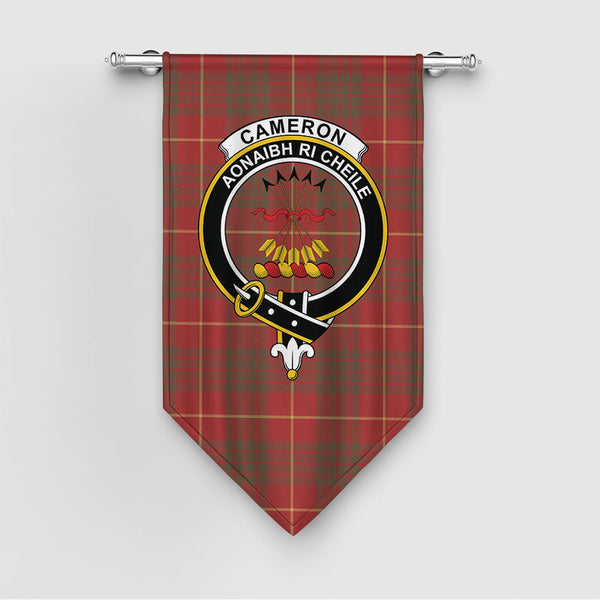 Cameron Weathered 2 Clan Badge Tartan Gonfalon