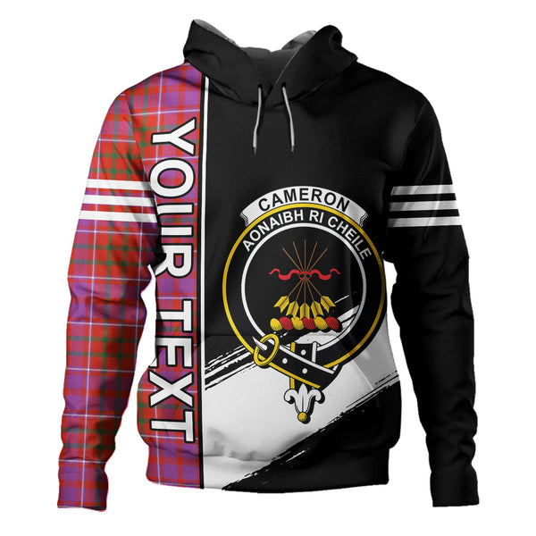 Cameron of Locheil Ancient 2 Clan Badge Tartan Hoodie Quarter Style Personalized