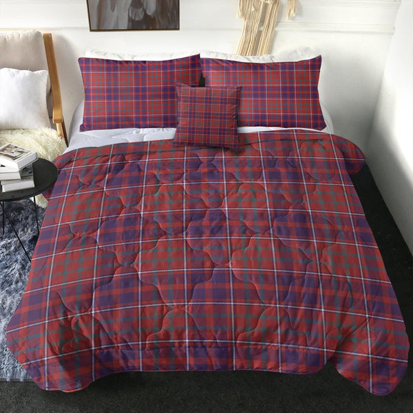 Cameron of Locheil Weathered 2 Clan Badge Tartan Comforter