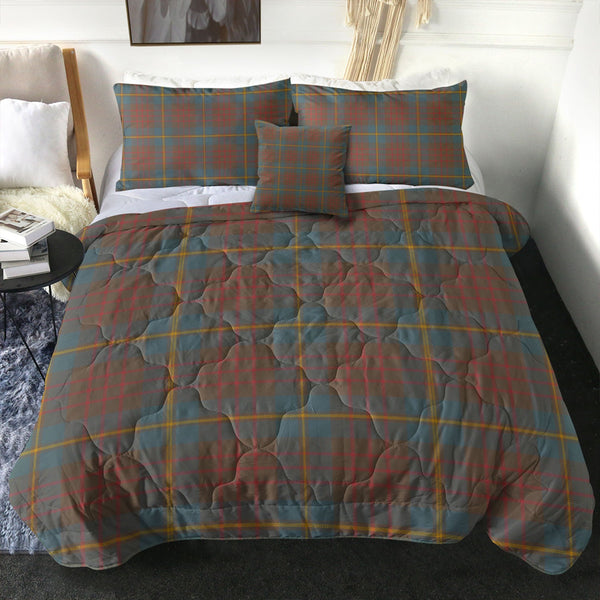 Cameron of Lochiel Hunting Weathered 2 Clan Badge Tartan Comforter