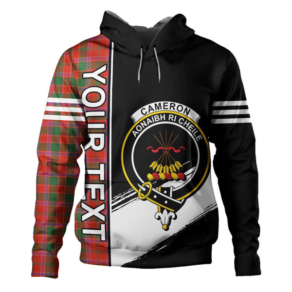 Cameron of Lochiel #2 Ancient 2 Clan Badge Tartan Hoodie Quarter Style Personalized