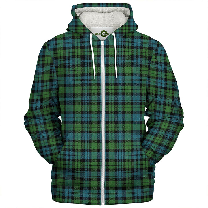Campbell Ancient 2 Clan Badge Tartan Sherpa Hoodie