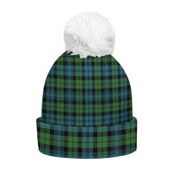 Campbell Ancient 2 Clan Badge Tartan Bobble Beanie Hat
