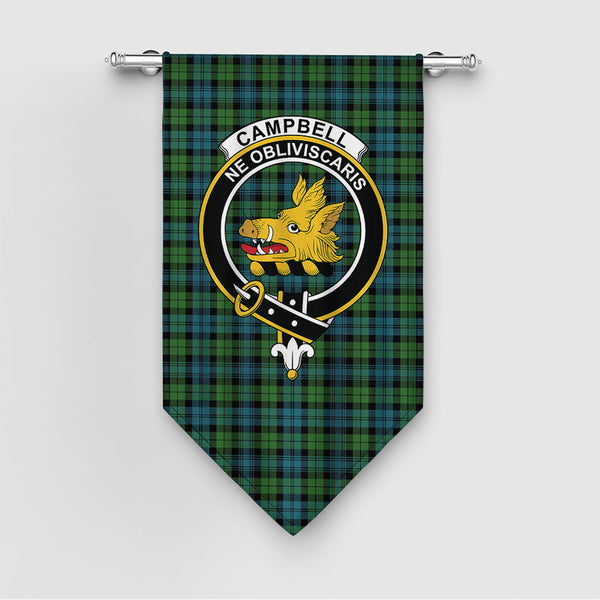 Campbell Ancient 2 Clan Badge Tartan Gonfalon