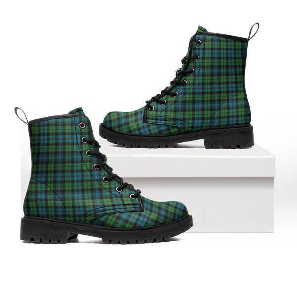 Campbell Ancient 2 Clan Badge Tartan Leather Boots