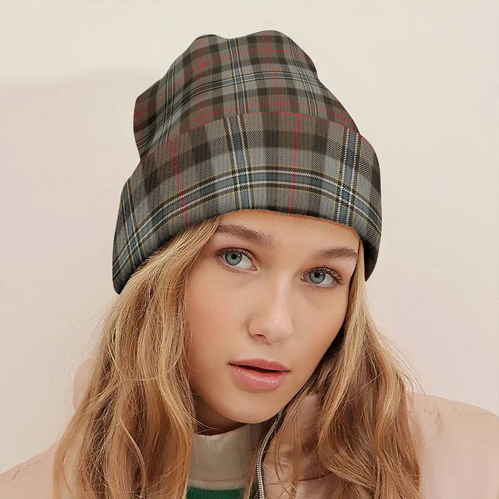 Campbell Hunting Weathered Tartan Knitted Beanie