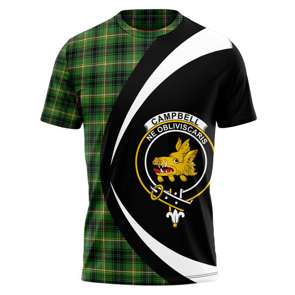 Campbell Marquis of Lorne Ancient 2 Clan Badge Tartan T-Shirt Circle Style Personalized