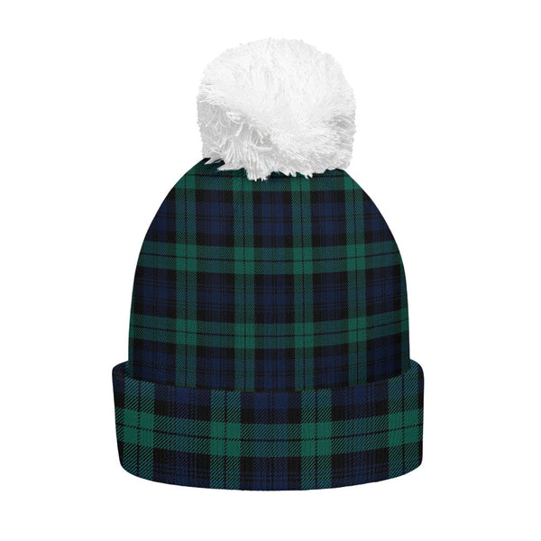 Campbell Modern 2 Clan Badge Tartan Bobble Beanie Hat