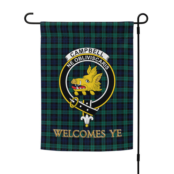 Campbell Modern 2 Clan Badge Tartan Garden Flag