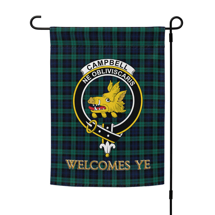 Campbell Modern 2 Clan Badge Tartan Garden Flag