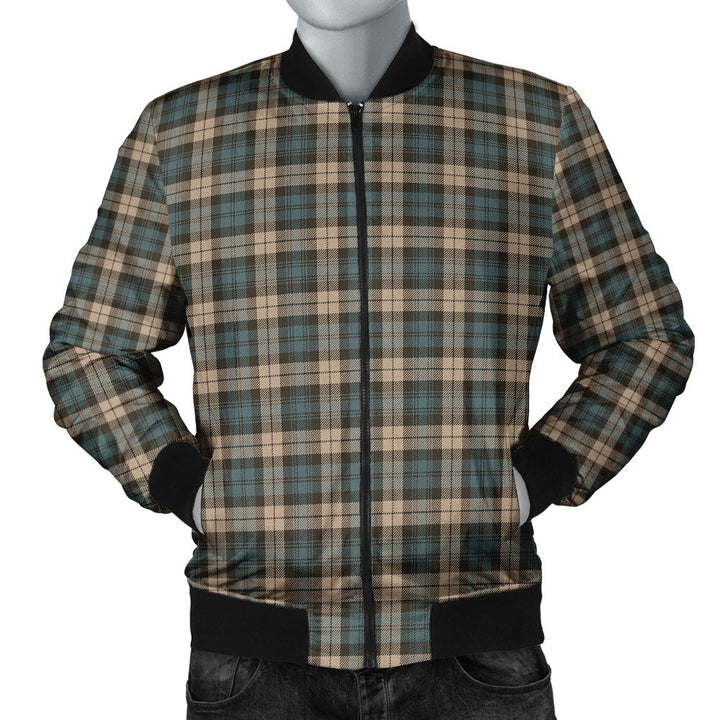 Campbell Weathered 2 Clan Badge Tartan Bomber Jacket