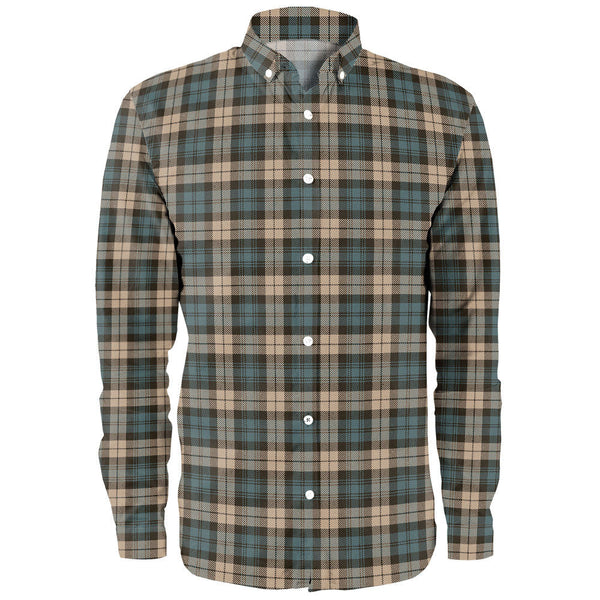 Campbell Weathered 2 Clan Badge Tartan Long Sleeve Shirt