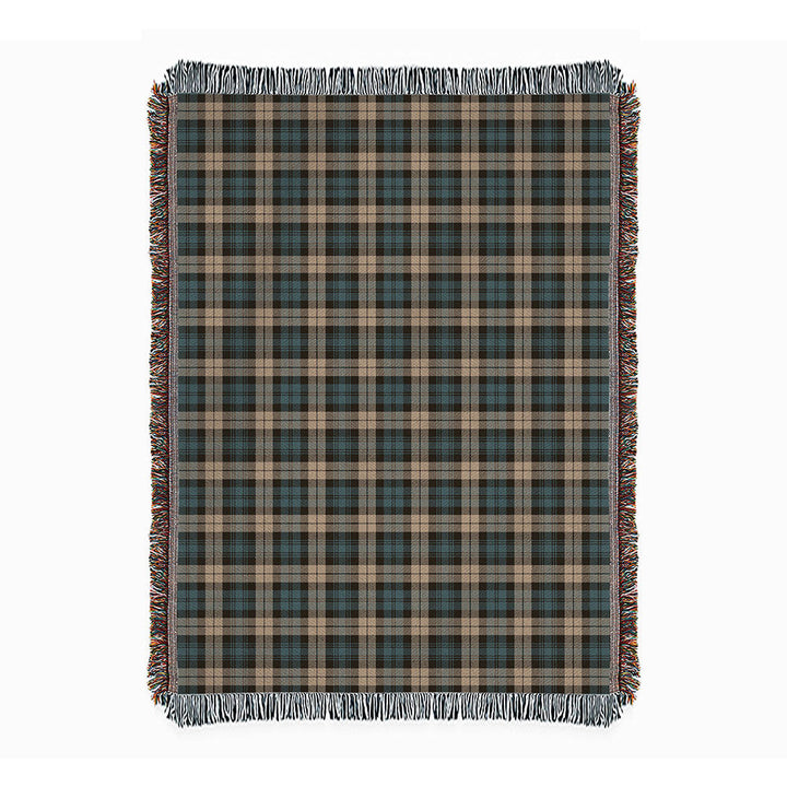 Campbell Weathered 2 Clan Badge Tartan Woven Blanket