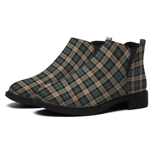Campbell Weathered 2 Tartan Flat Ankle Boots