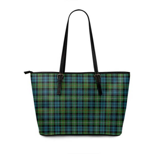 Campbell of Argyll Ancient Tartan Leather Tote Bag