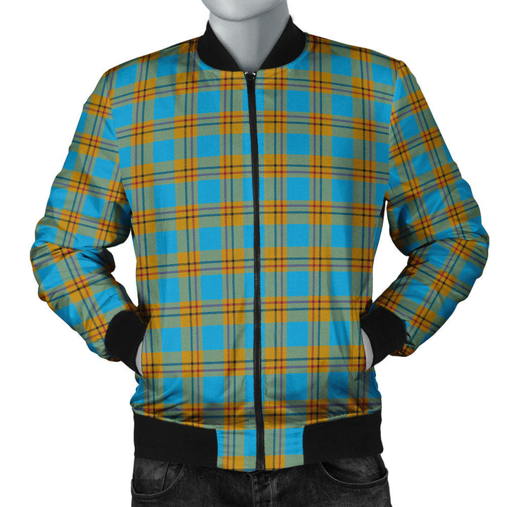 Carlisle (Carlill) Ancient Clan Badge Tartan Bomber Jacket