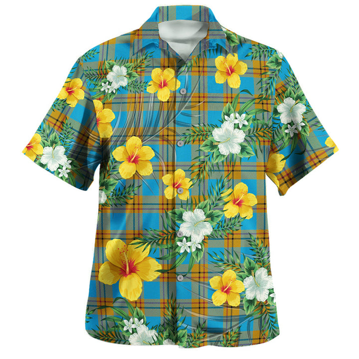 Carlisle (Carlill) Ancient Clan Badge Tartan Hawaiian Shirt Summer Vibes Style