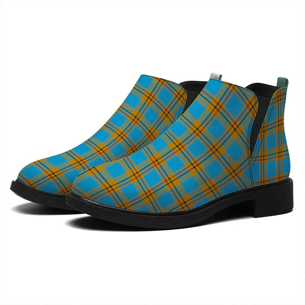 Carlisle (Carlill) Ancient Tartan Flat Ankle Boots