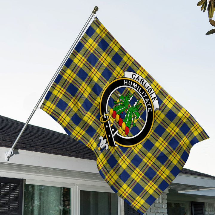 Carlisle (Carlill) Modern Clan Badge Tartan House Flag