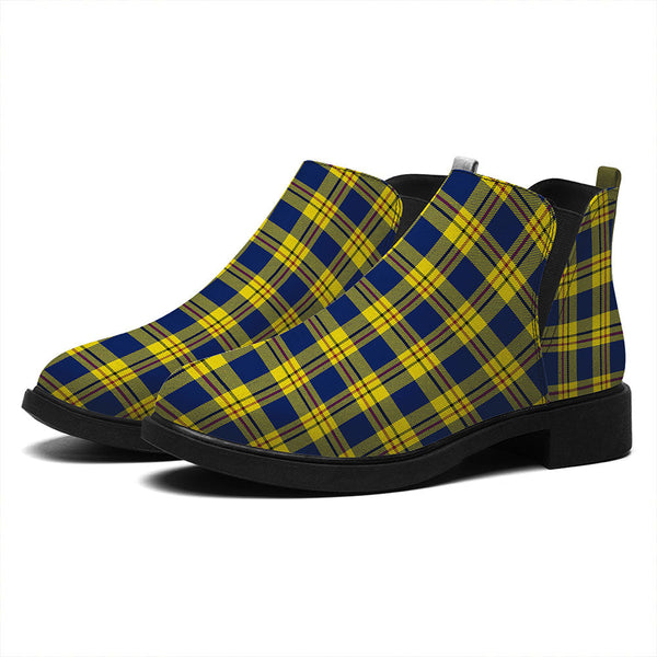 Carlisle (Carlill) Modern Tartan Flat Ankle Boots