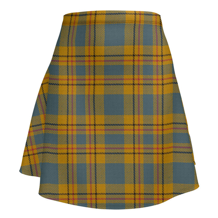 Carlisle (Carlill) Weathered Clan Badge Tartan Flared Skirt