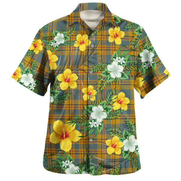 Carlisle (Carlill) Weathered Clan Badge Tartan Hawaiian Shirt Summer Vibes Style