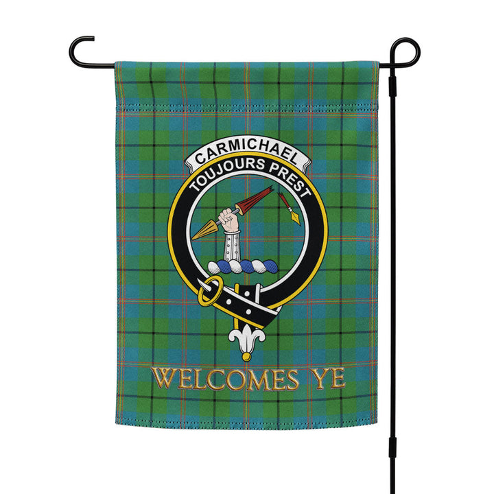 Carmichael Ancient Clan Badge Tartan Garden Flag