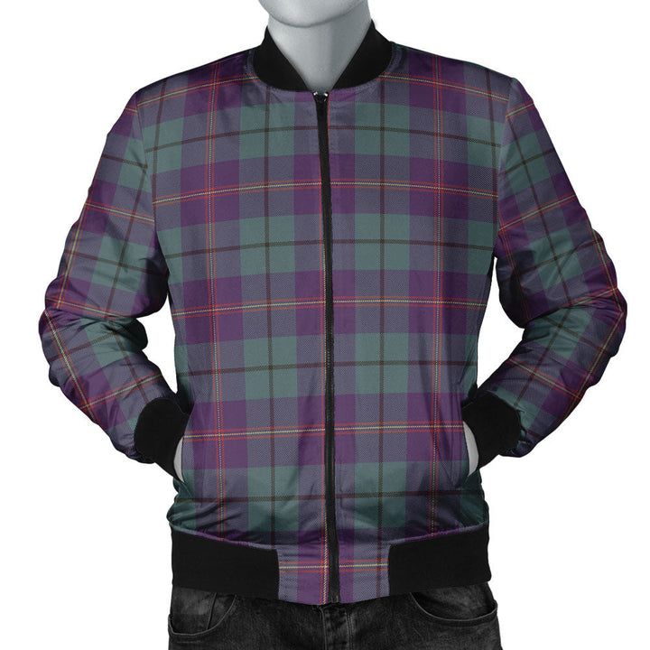 Carmichael Weathered 2 Clan Badge Tartan Bomber Jacket