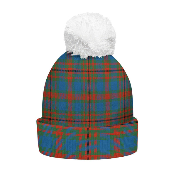 Carnegie Ancient Clan Badge Tartan Bobble Beanie Hat