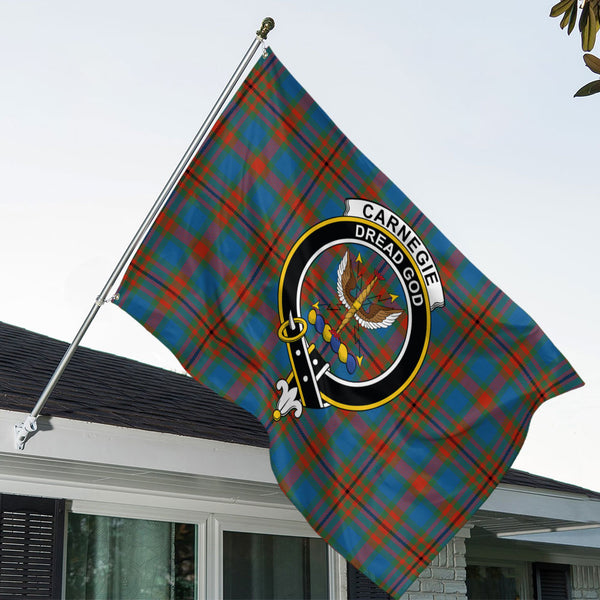 Carnegie Ancient Clan Badge Tartan House Flag