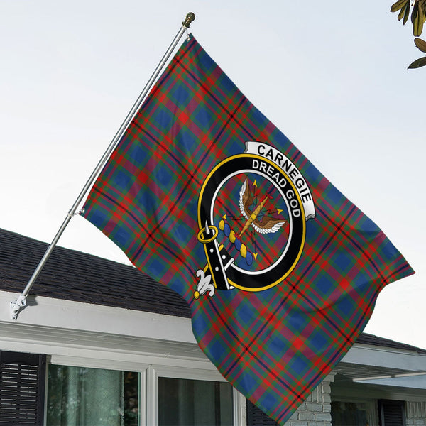 Carnegie Modern Clan Badge Tartan House Flag