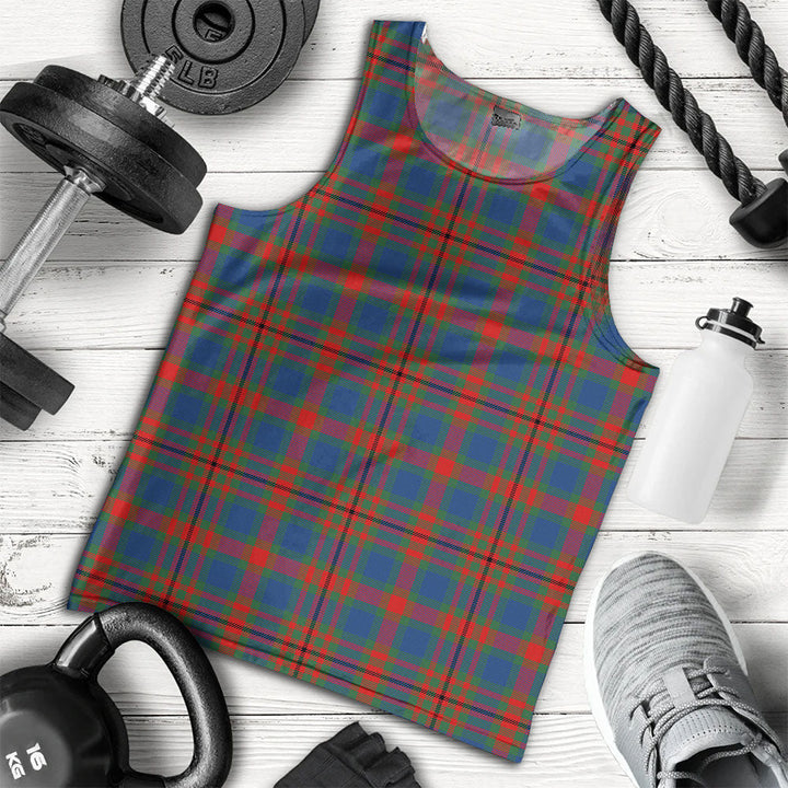Carnegie Modern Clan Badge Tartan Men Tank Top