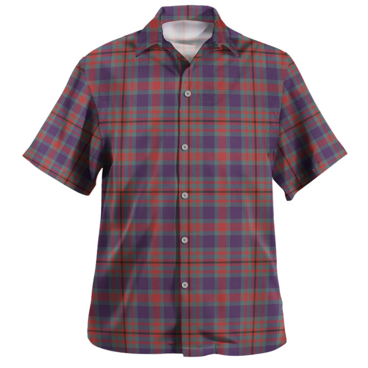 Carnegie Weathered Clan Badge Tartan Hawaiian Shirt