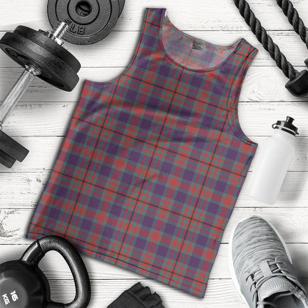 Carnegie Weathered Clan Badge Tartan Men Tank Top