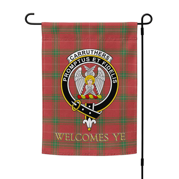 Carruthers Ancient Clan Badge Tartan Garden Flag