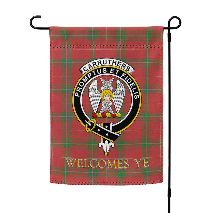 Carruthers Ancient Clan Badge Tartan Garden Flag