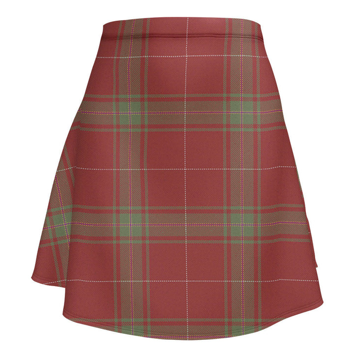 Carruthers Weathered Clan Badge Tartan Flared Skirt