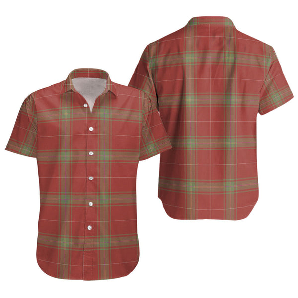 Carruthers Weathered Clan Badge Tartan Short Sleeve Shirt