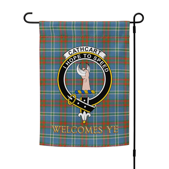 Cathcart Ancient Clan Badge Tartan Garden Flag