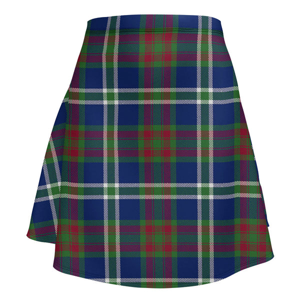 Cathcart Modern Clan Badge Tartan Flared Skirt