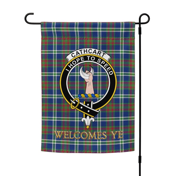 Cathcart Modern Clan Badge Tartan Garden Flag