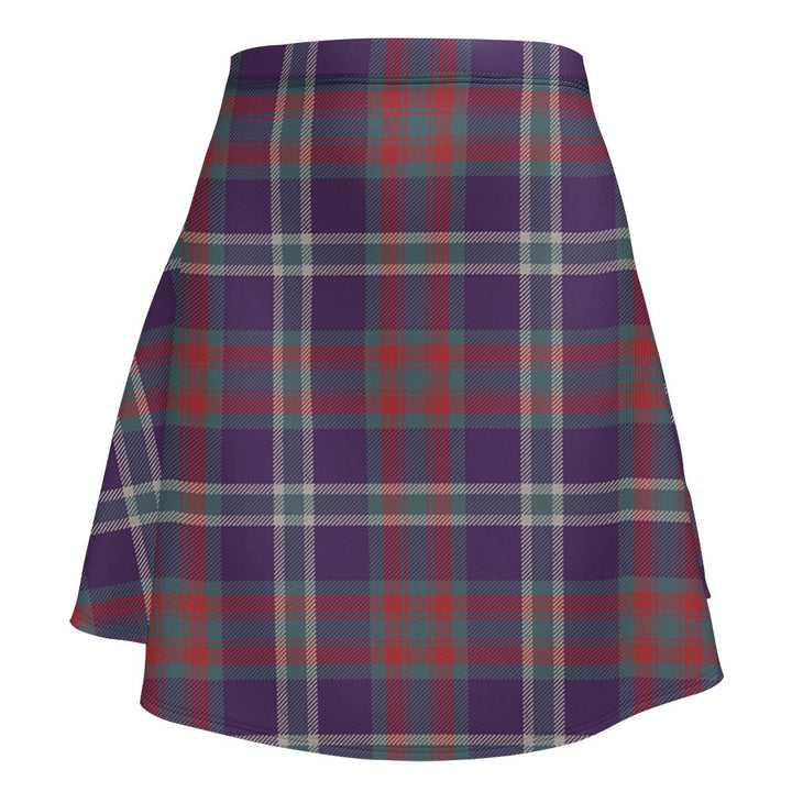 Cathcart Weathered Clan Badge Tartan Flared Skirt